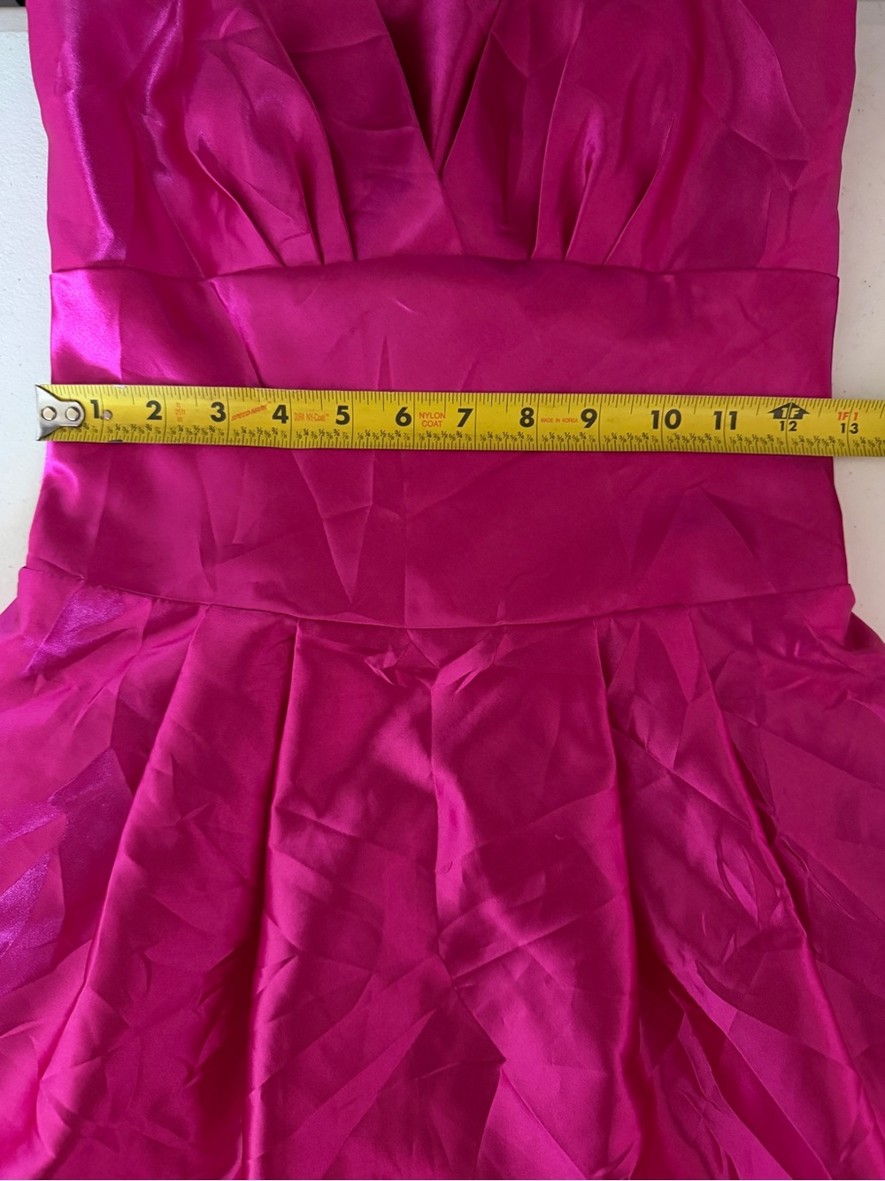 Vintage Jessica McClintock for Gunne Sax Hot Pink Satin Mini Party Dress Size 3 - Picture 4 of 5